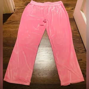 Juicy Couture Pink Velour Sweatpants for Women